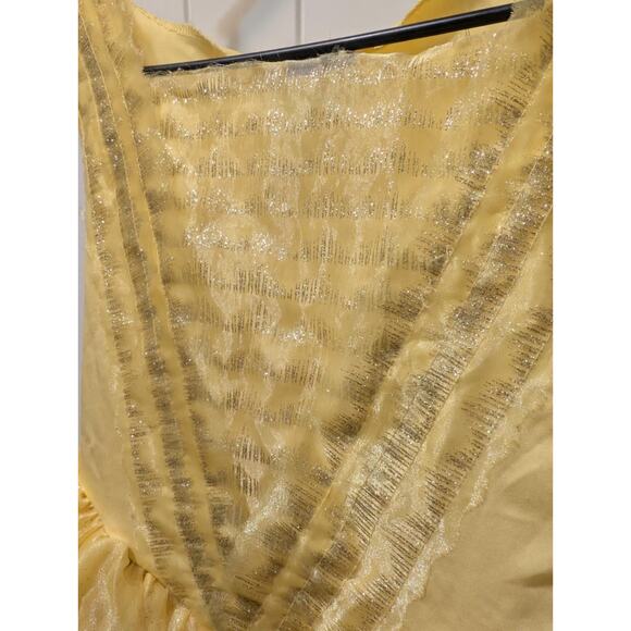 Disney Princess Belle Yellow Dress Girls Halloween Costume Dress-Up Size S 4-6 - Picture 2 of 10